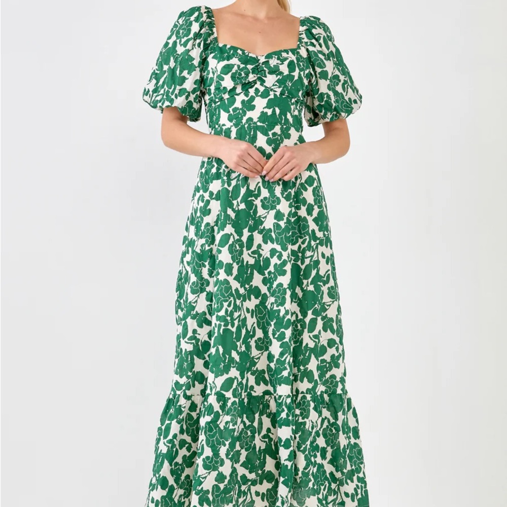 Free The Roses FLORAL PRINT MAXI DRESS